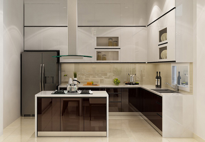 Tủ bếp Acrylic - AC31